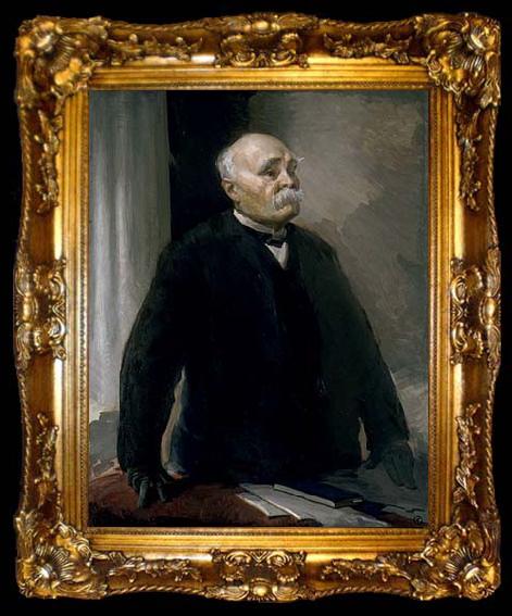 framed  Cecilia Beaux Georges Clemenceau by Cecilia Beaux, ta009-2